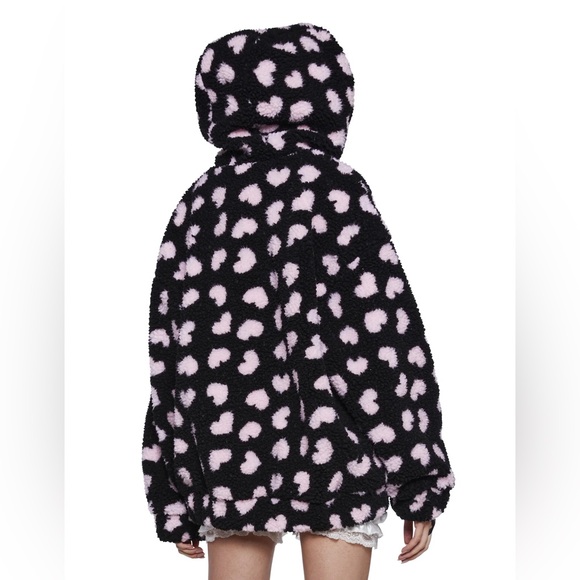 NWT Dolls Kill Sugar Thrillz Loyal Maneater Teddy Jacket - Picture 7 of 7